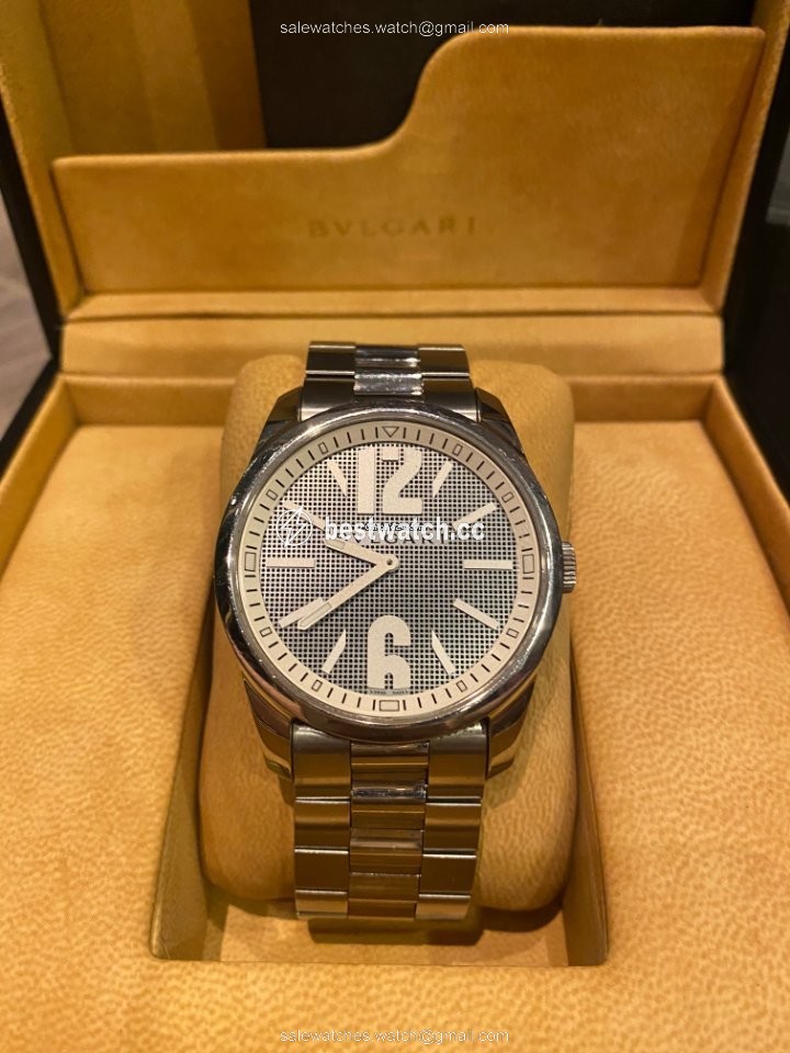 IMG_9085 Bulgari Solotempo Mens watch Unisex Quartz Steel ST42S Replica 2