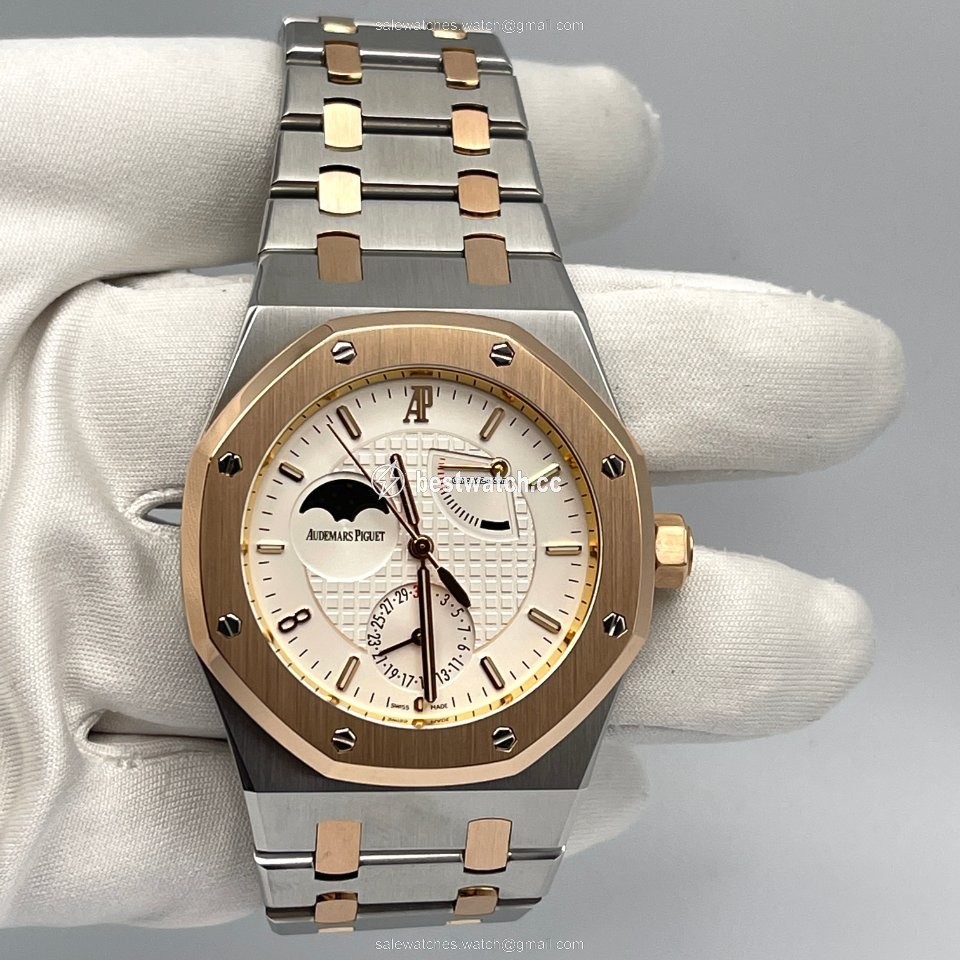IMG_9085 Audemars Piguet Royal Oak Mens watch Unisex Automatic Gold Steel 26168SR.OO.1220SR.02 Replica 2