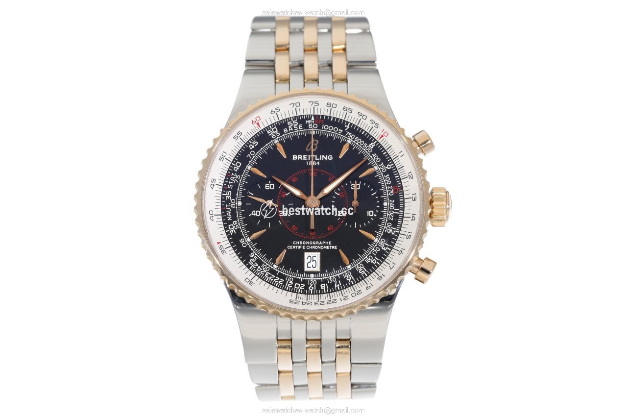 IMG_9085 Breitling Montbrillant Legende Mens watch Unisex Automatic Gold Steel C23340 Replica 2