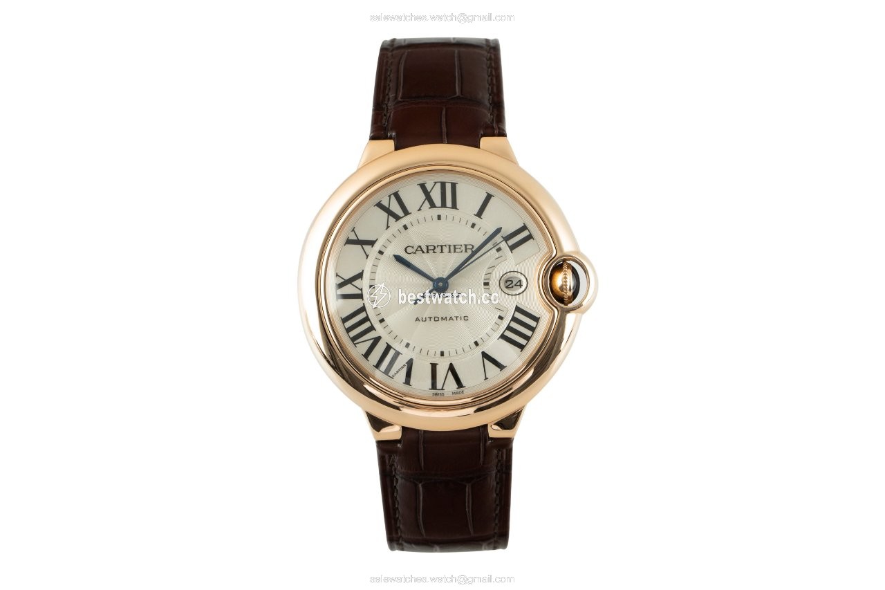 IMG_9085 Cartier Ballon Bleu 42mm Mens watch Unisex Automatic Red gold W6900651 Replica 2