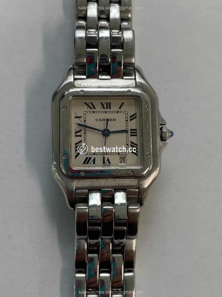 IMG_9085 Cartier Panthere Womens watch Quartz Steel 1310 Replica 2