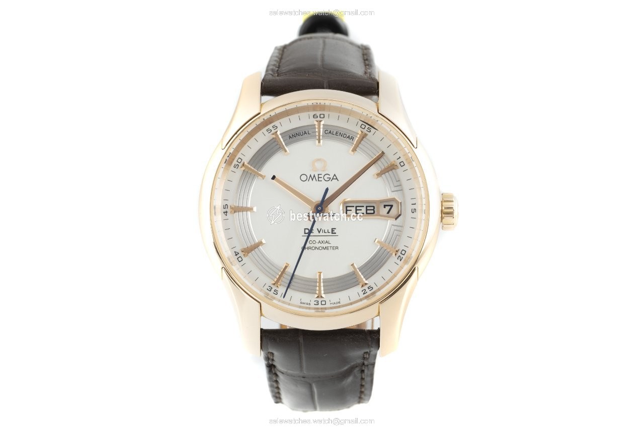 Omega De Ville Hour Vision Mens watch Unisex Automatic Red gold 431.63.41.22.02.001 Replica 2