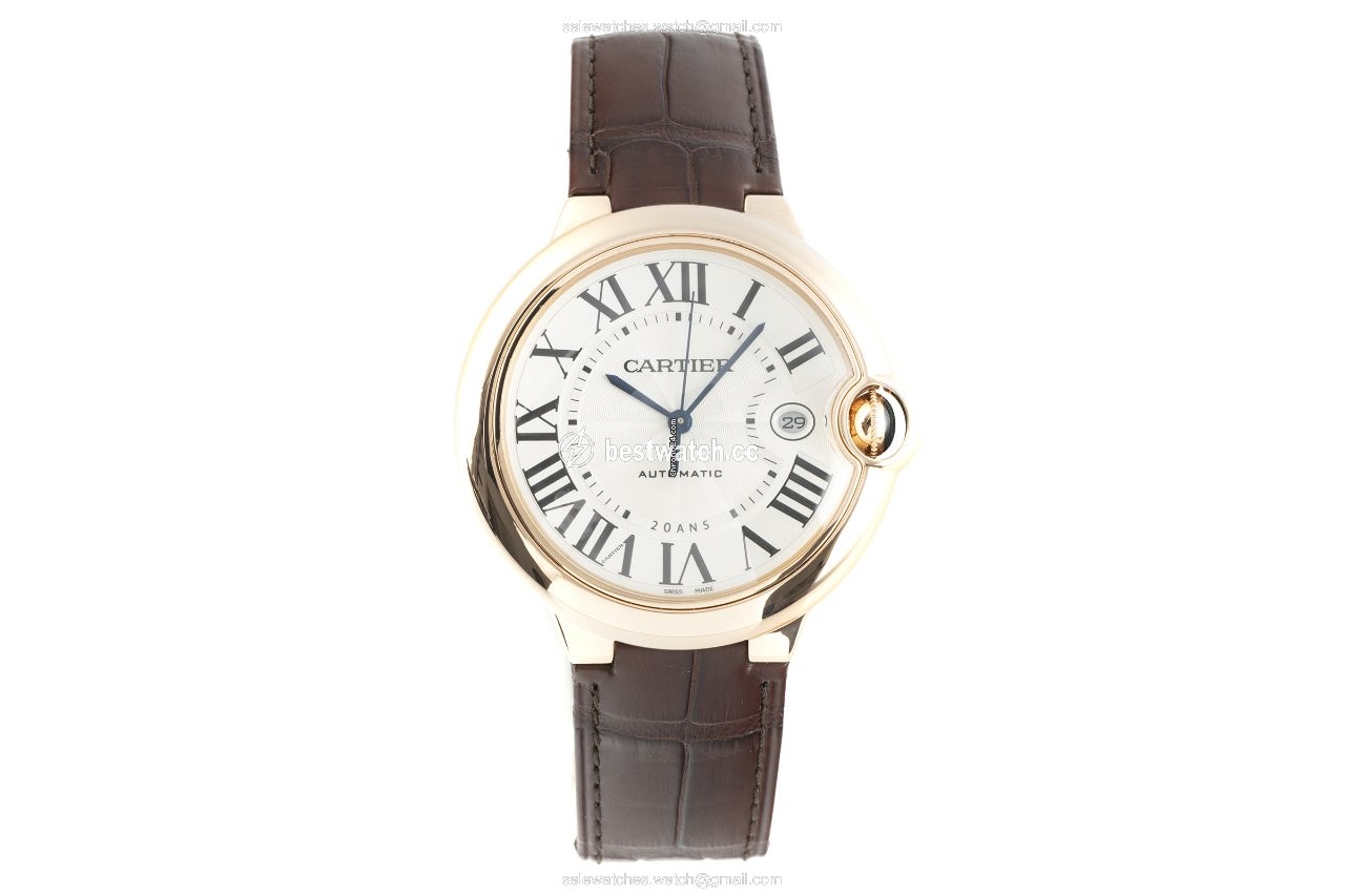 Cartier Ballon Bleu Mens watch Unisex Automatic Red gold 3941 Replica 2