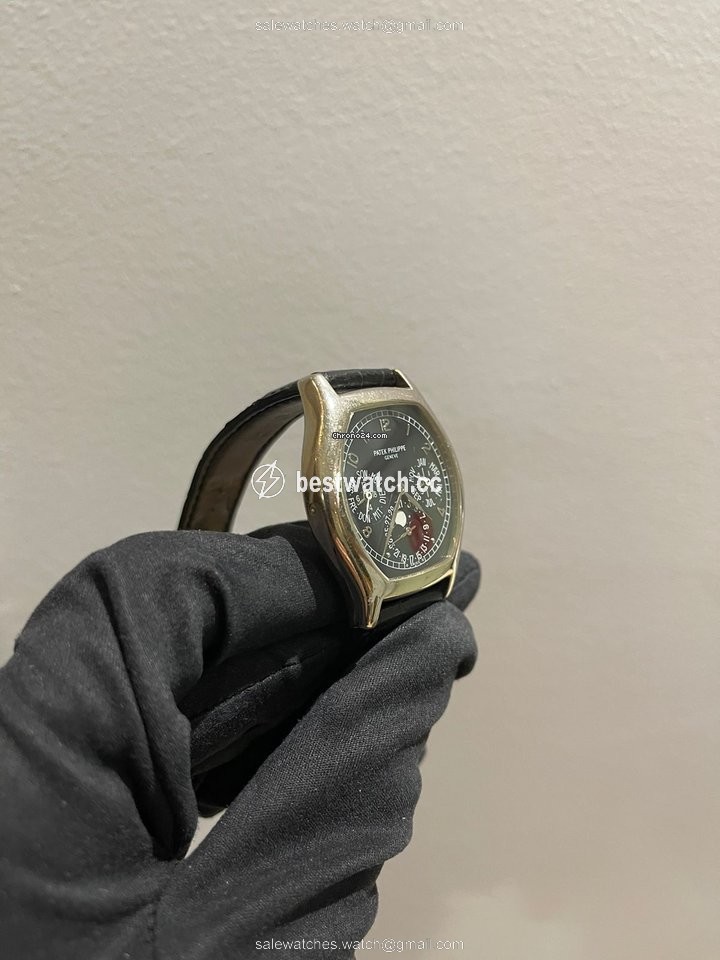 IMG_9085 Patek Philippe Perpetual Calendar Mens watch Unisex Automatic White gold 5040G-023 Replica 2