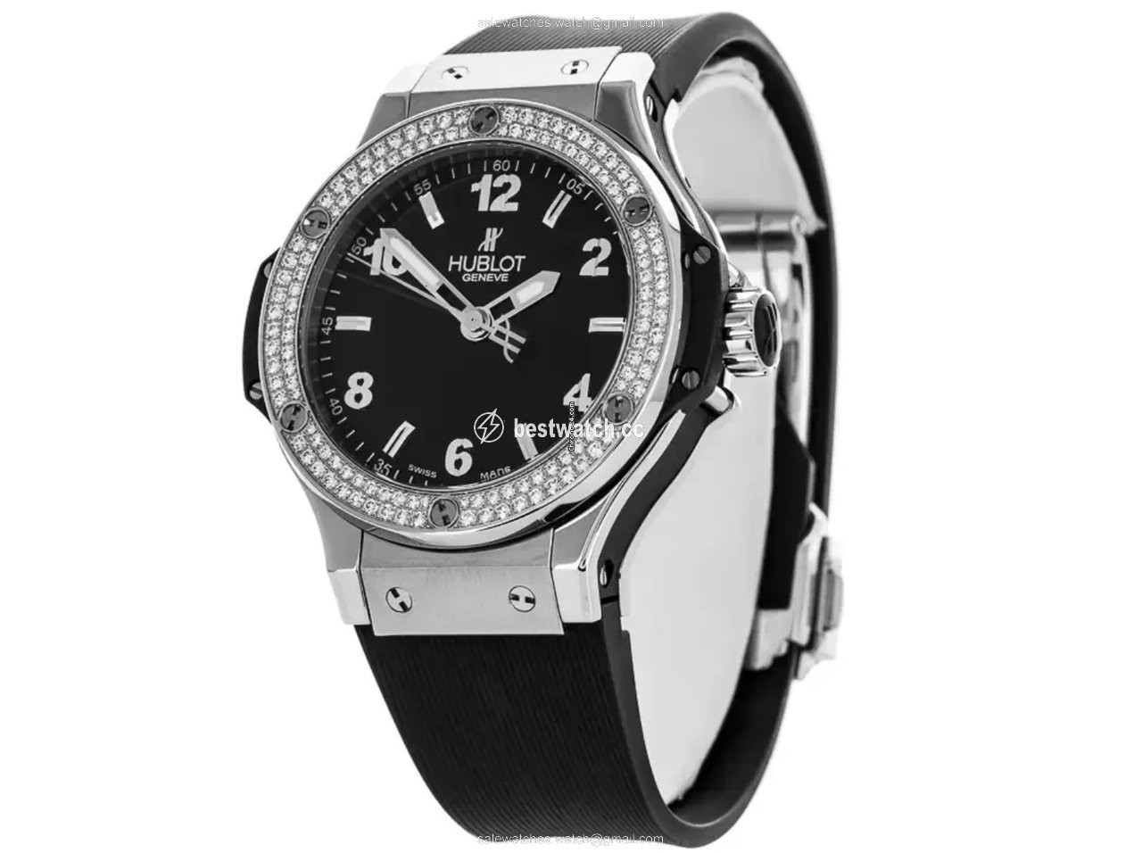 IMG_9085 Hublot Big Bang 38 mm Mens watch Unisex Quartz Steel 361.SX.1270.RX.1102 Replica 2