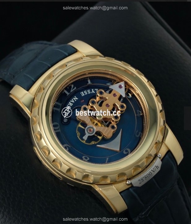 Ulysse Nardin Freak Mens watch Unisex Manual winding Rose gold 026-88 Replica 2