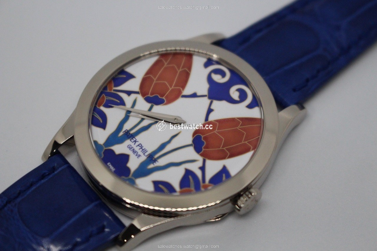 IMG_9085 Patek Philippe Calatrava Mens watch Unisex Automatic White gold 5089G-024 Replica 2