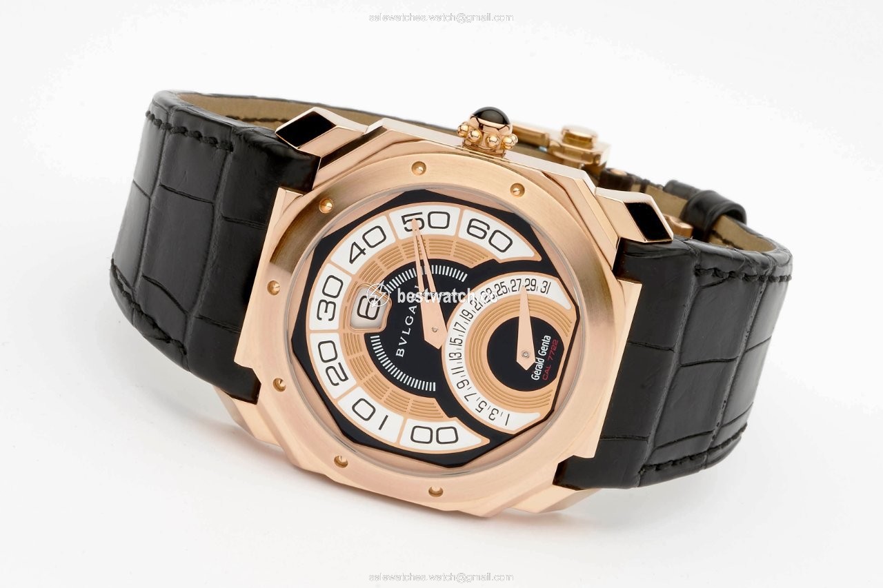IMG_9085 Bulgari Octo Mens watch Unisex Automatic Rose gold BGOP43BGLDBR Replica 2