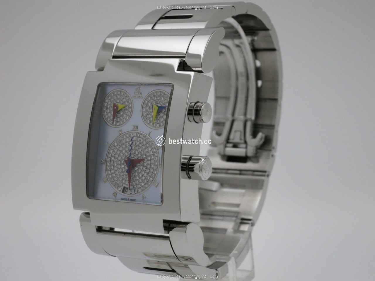 IMG_9085 Jacob & Co. Mens watch Unisex Quartz Steel JCO-57SS Replica 2