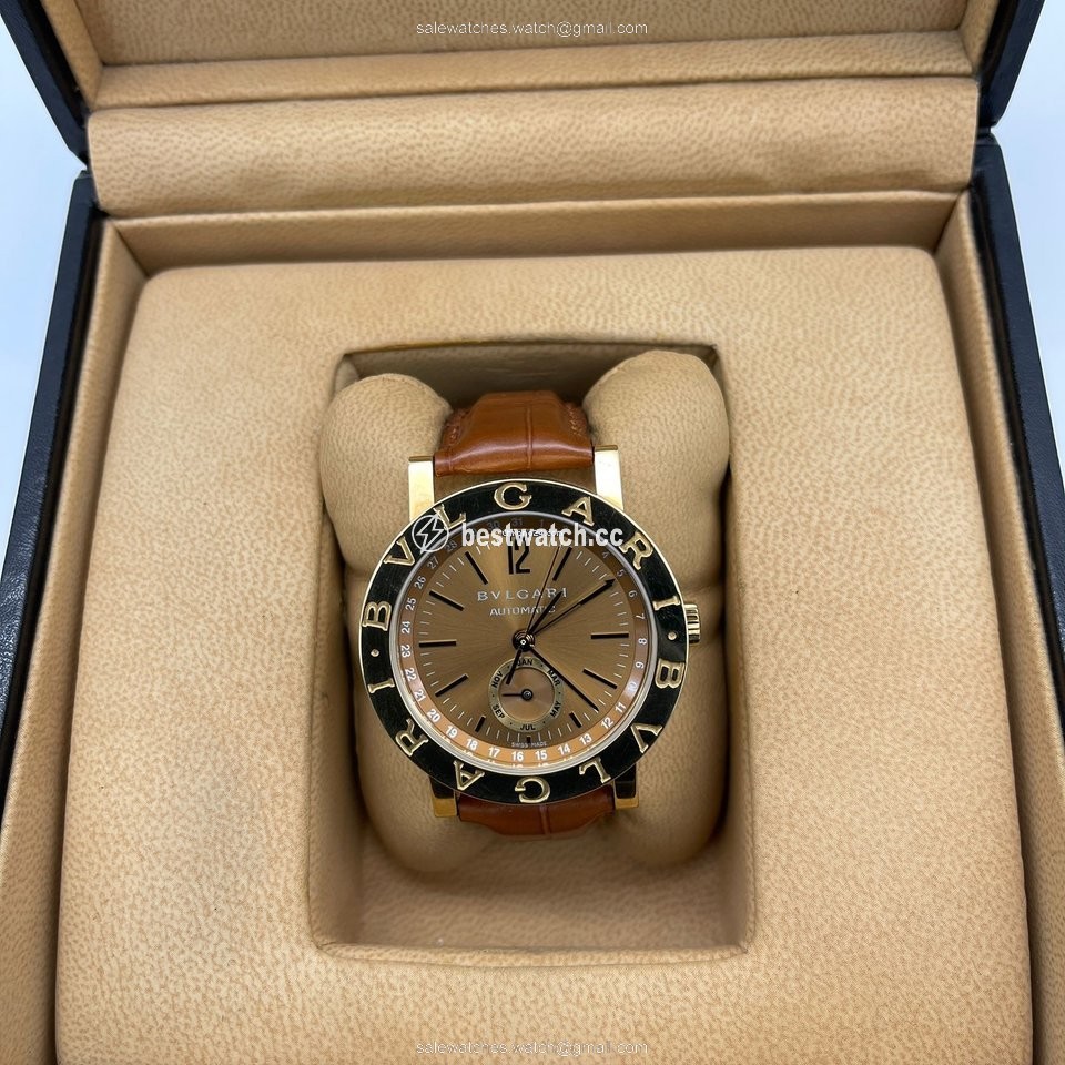 IMG_9085 Bulgari Bulgari Mens watch Unisex Automatic Yellow gold BB 38 GL AC Replica 2