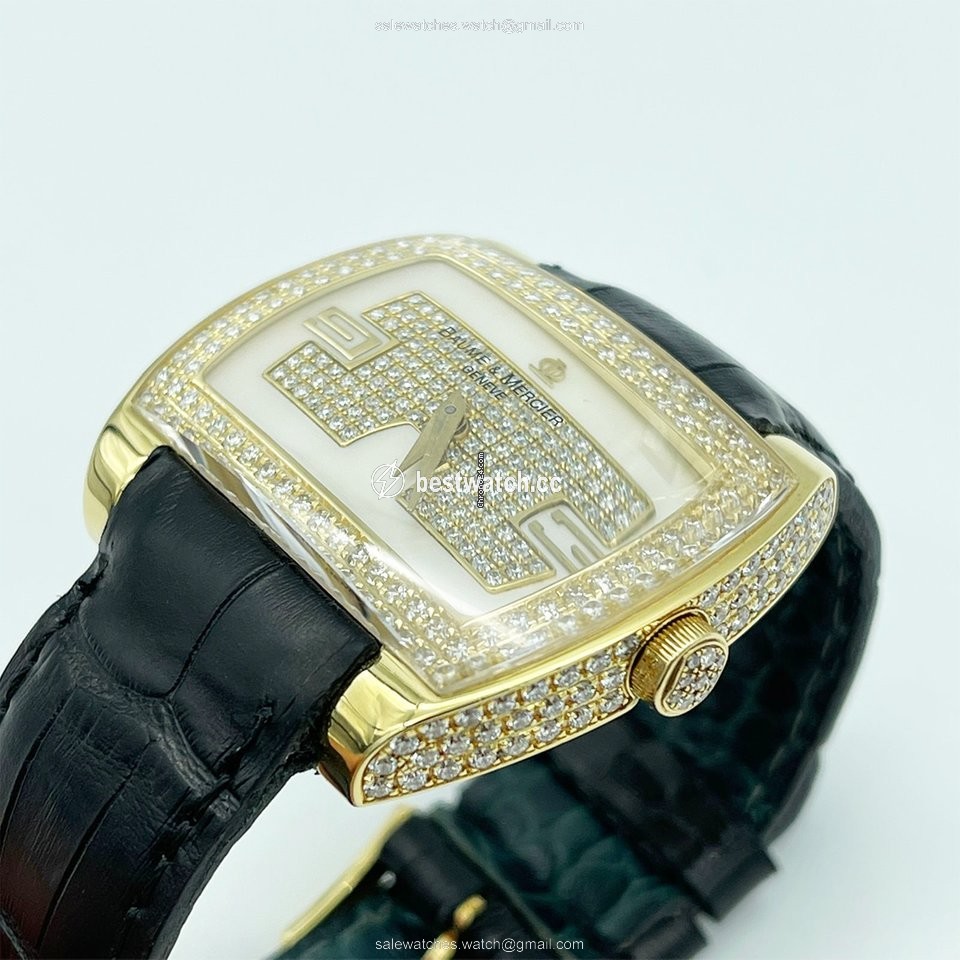 Baume & Mercier Hampton Mens watch Unisex Automatic Yellow gold 65426 Replica 2