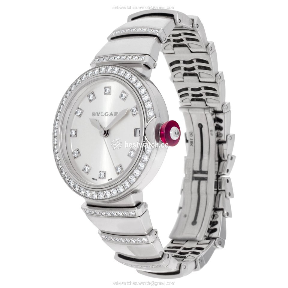 Bulgari Lucea Womens watch Automatic White gold LU W 33 G Replica 2
