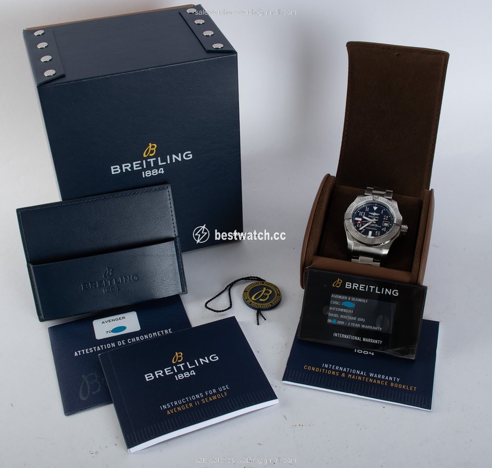 Breitling Avenger II Seawolf Mens watch Unisex Automatic Steel A17331101B2A1 Replica 2