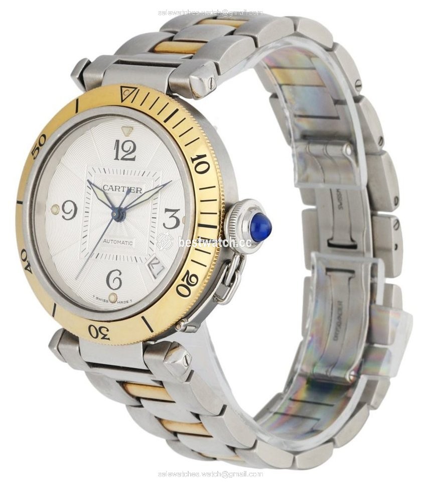 IMG_9085 Cartier Pasha Mens watch Unisex Automatic Steel 2378 Replica 2
