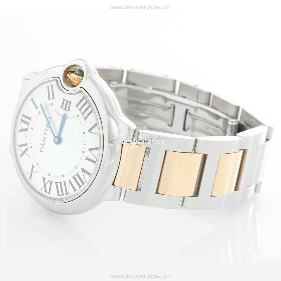 IMG_9085 Cartier Ballon Bleu 36mm Mens watch Unisex Quartz Steel W69008Z3 3005 Replica 2