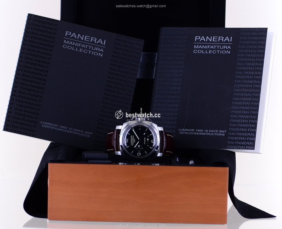 IMG_9085 Panerai Luminor 1950 10 Days GMT Automatic Steel PAM00270 270 Replica 2