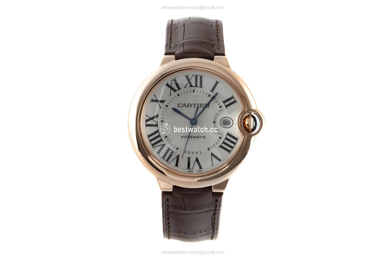 IMG_9085 Cartier Ballon Bleu Mens watch Unisex Automatic Red gold 3941 Replica 2