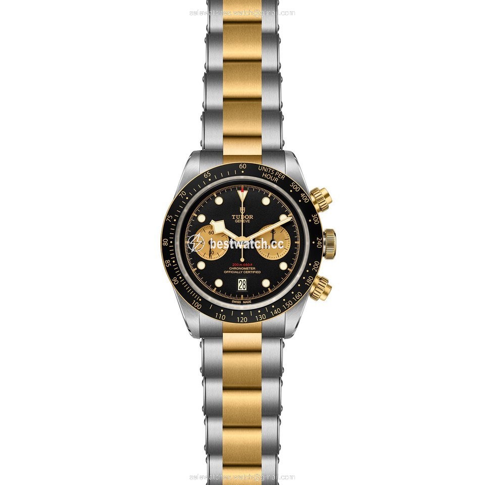 Tudor Black Bay Chrono Mens watch Unisex Automatic Gold Steel M79363N-0001 Replica 2
