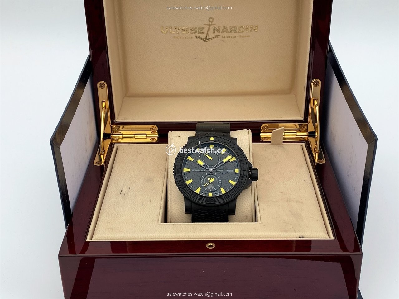 IMG_9085 Ulysse Nardin Diver Black Sea Mens watch Unisex Automatic Steel 263-92-3C 924 Replica 2