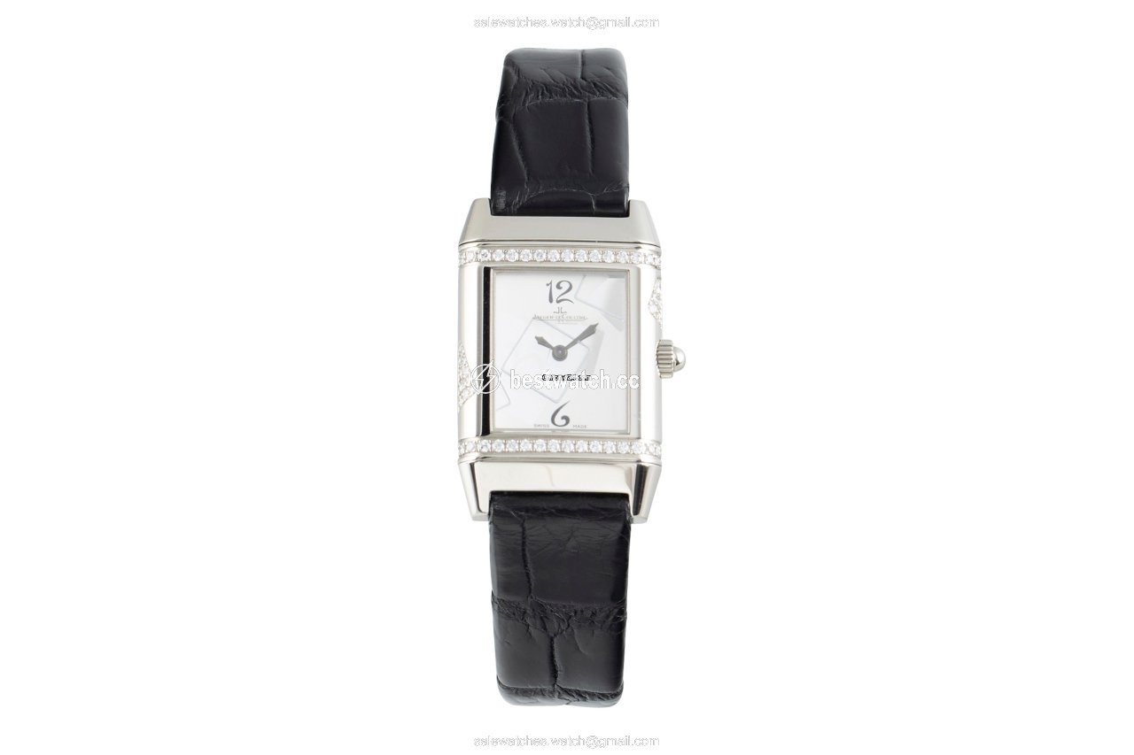 IMG_9085 Jaeger-LeCoultre Reverso Lady Womens watch Quartz White gold 265.3.08 Replica 2