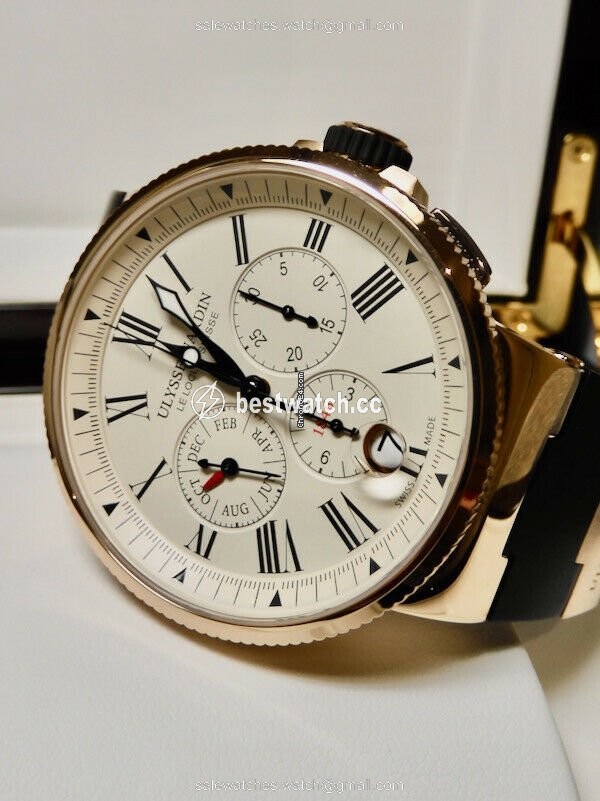 Ulysse Nardin Automatic Rose gold 1532-150-3 40 Replica 2