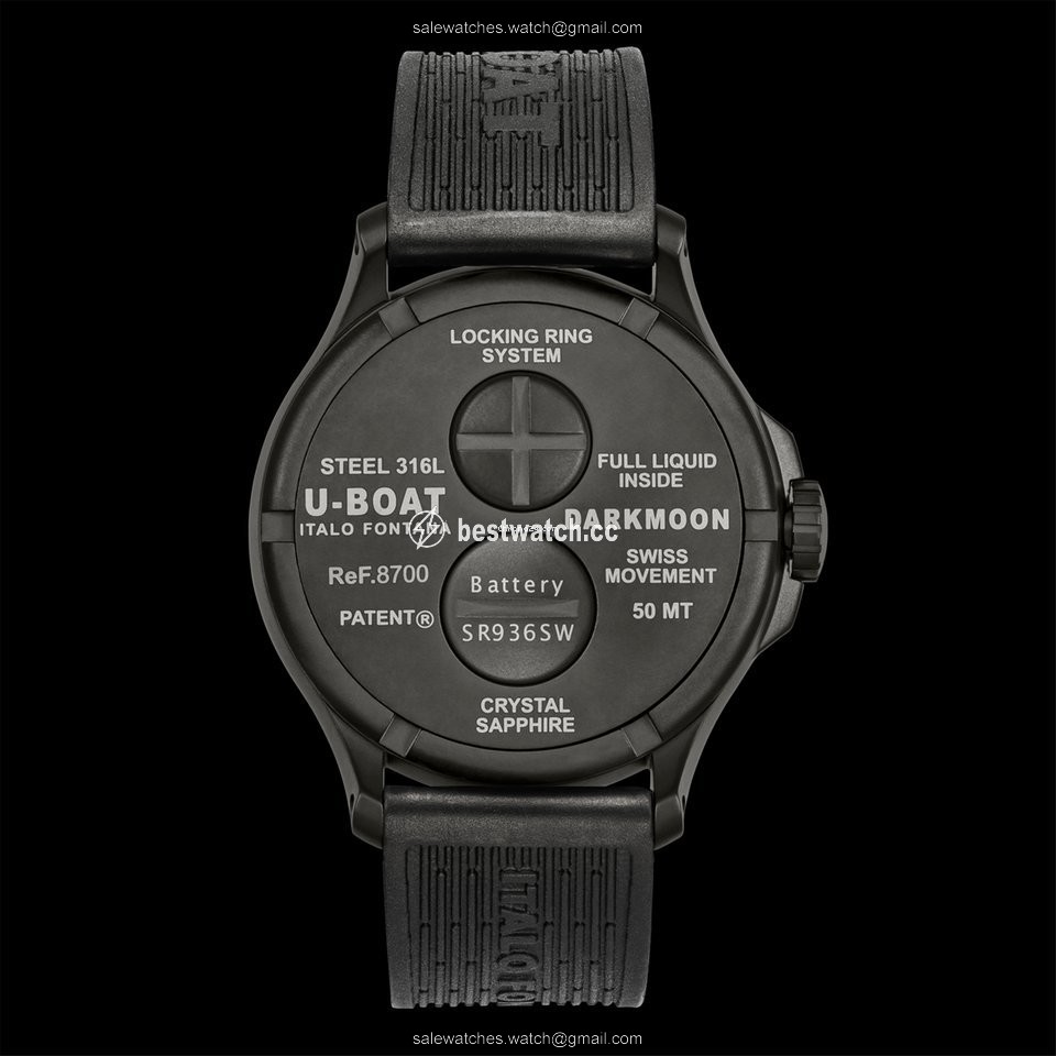 IMG_9085 U-Boat Mens watch Unisex Quartz Steel 8698 B Replica 2