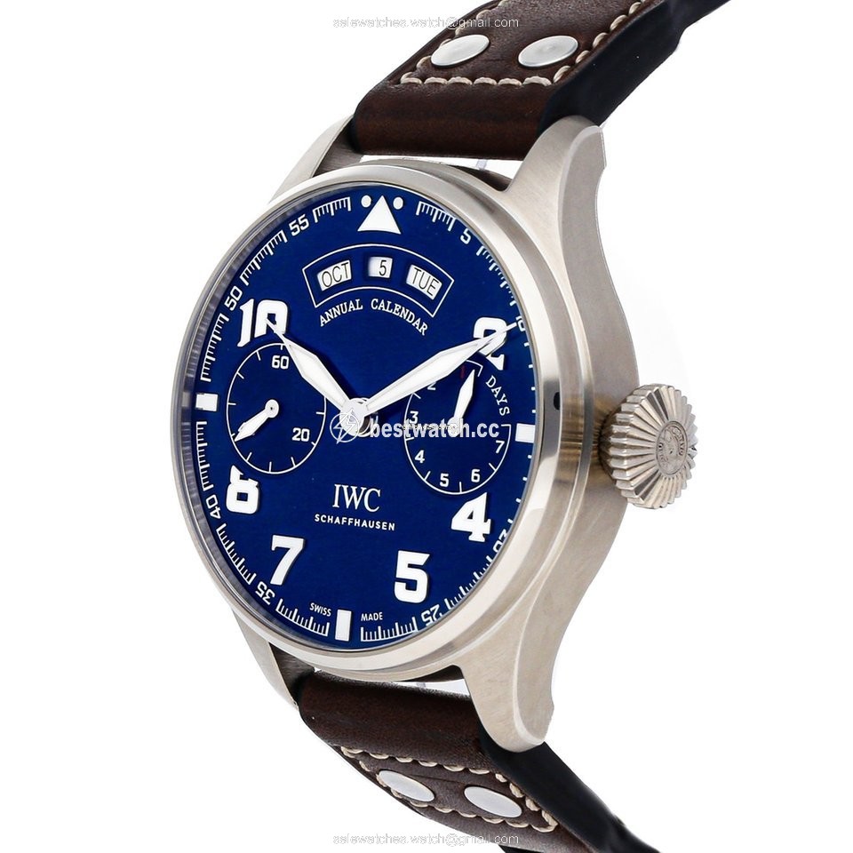 IMG_9085 IWC Big Pilot Mens watch Unisex Automatic White gold IW5027-03 Replica 2