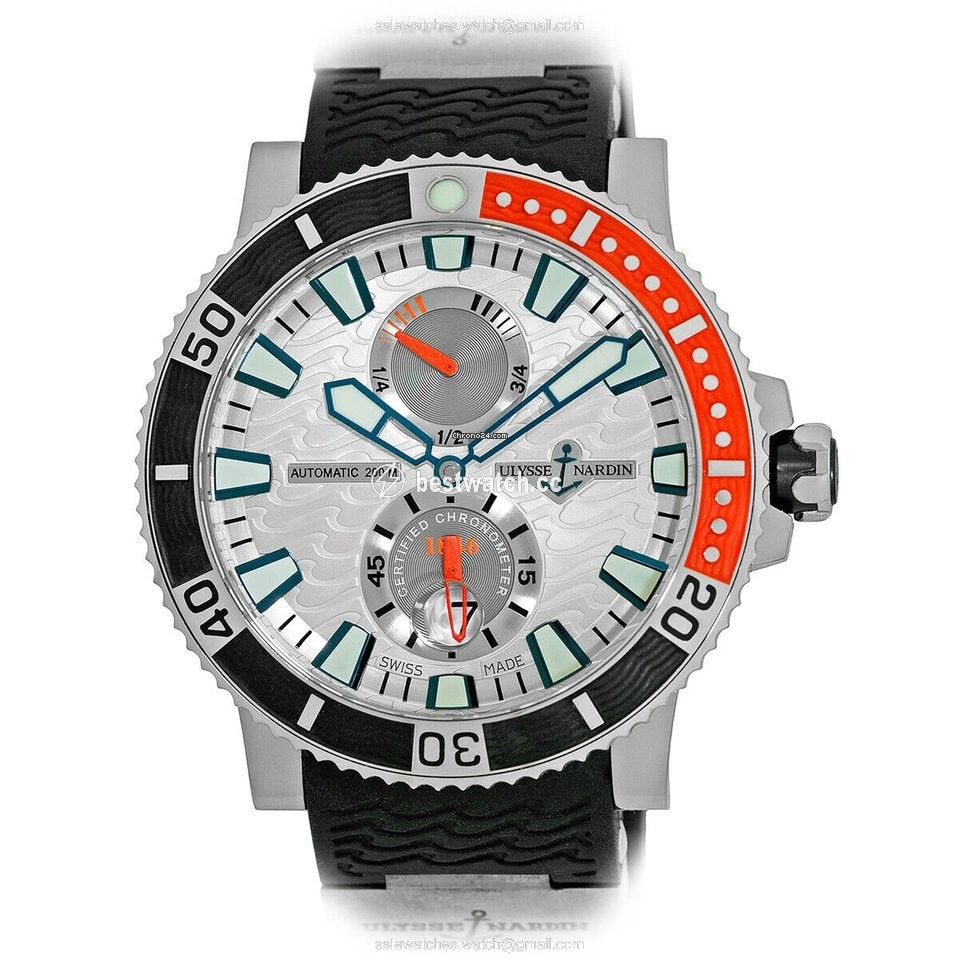 IMG_9085 Ulysse Nardin Maxi Marine Diver Mens watch Unisex Automatic Titanium 263-90 Replica 2