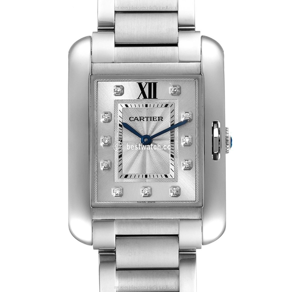 IMG_9085 Cartier Tank Anglaise Womens watch Quartz Steel W4TA0004 Replica 2