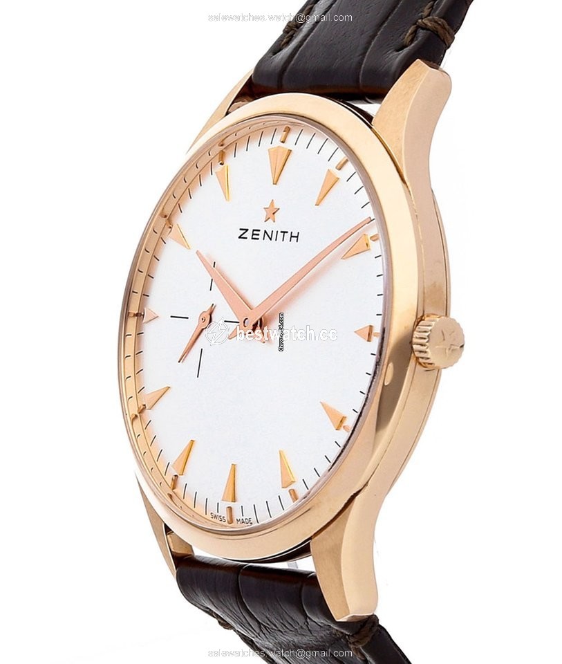 Zenith Elite Ultra Thin Mens watch Unisex Automatic Rose gold 18201068101C498 Replica 2