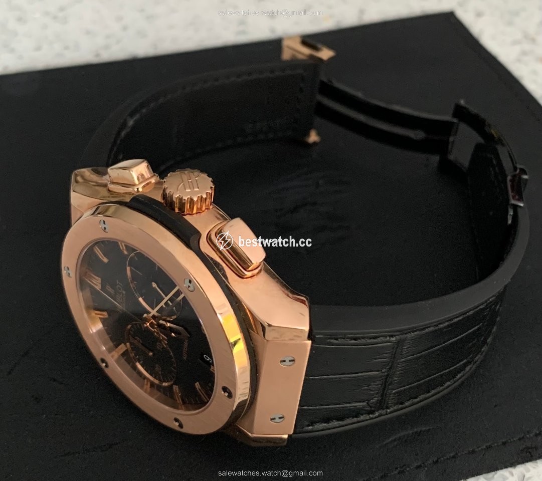 IMG_9085 Hublot Classic Fusion Chronograph Mens watch Unisex Automatic Rose gold 521.OX.1180.LR Replica 2