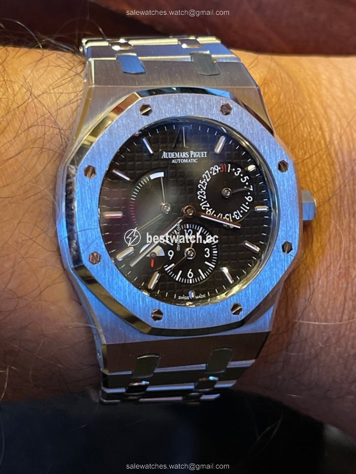 IMG_9085 Audemars Piguet Royal Oak Dual Time Mens watch Unisex Automatic Steel 26120ST.OO.1220ST.02 Replica 2