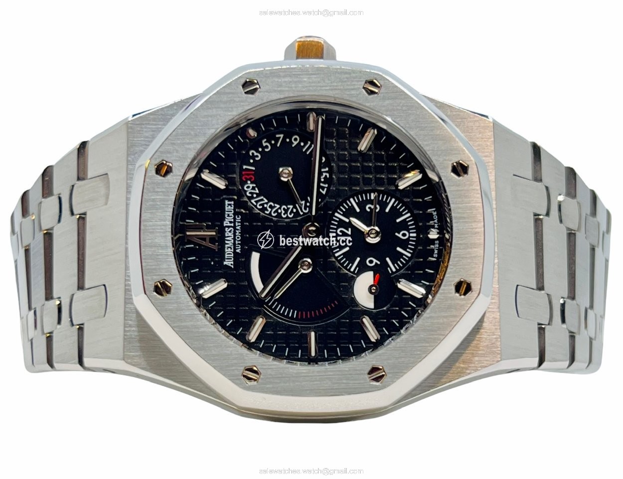 IMG_9085 Audemars Piguet Royal Oak Dual Time Mens watch Unisex Automatic Steel 26120ST.OO.1220ST.03 Replica 2