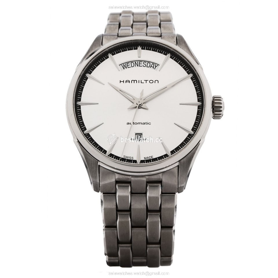 Hamilton Jazzmaster Day Date Auto Mens watch Unisex Automatic Steel NUMBER H42565151 Replica 2