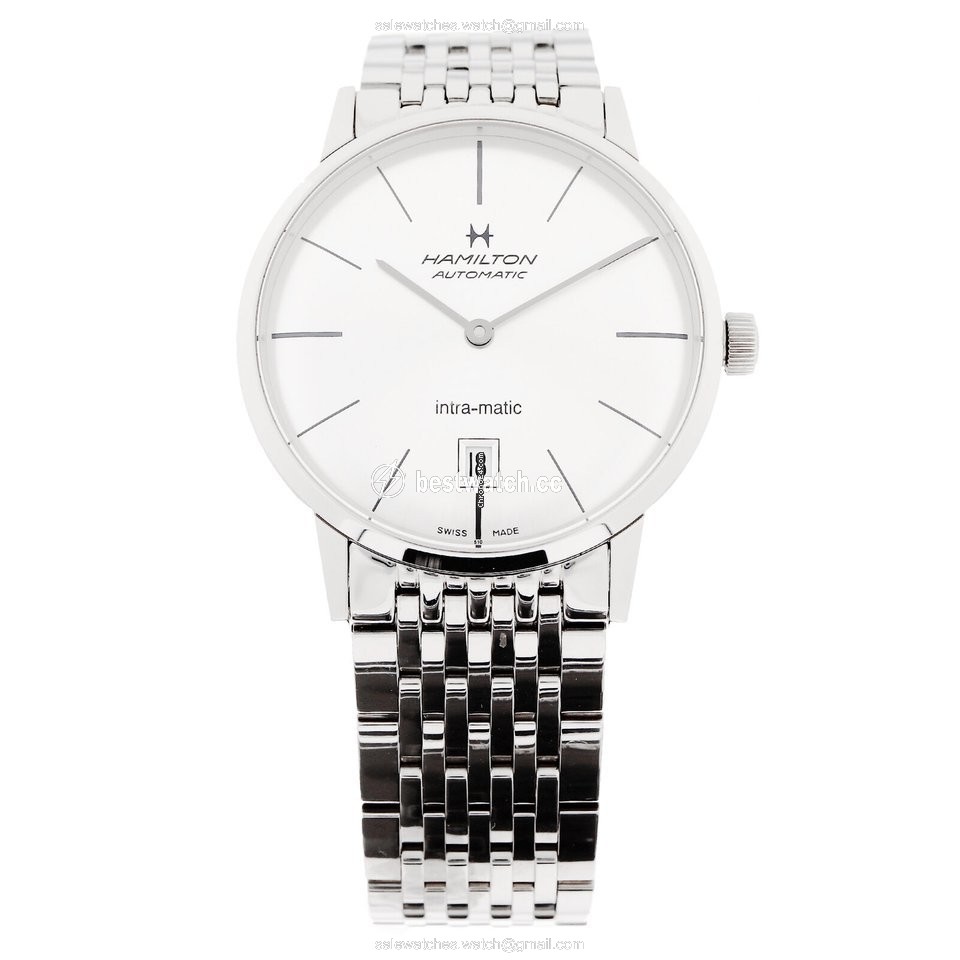 IMG_9085 Hamilton Intra-Matic Mens watch Unisex Automatic Steel NUMBER H38455151 Replica 2