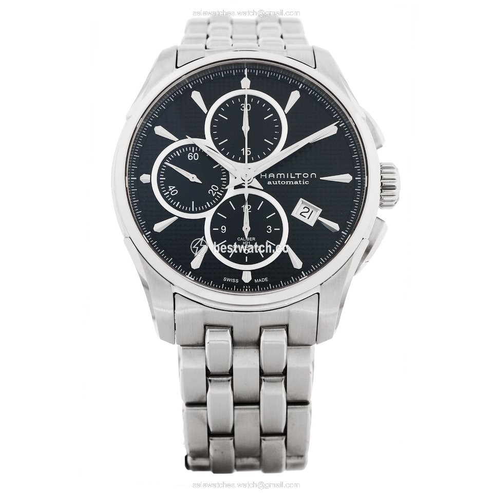 Hamilton Jazzmaster Auto Chrono Mens watch Unisex Automatic Steel NUMBER H32596131 Replica 2