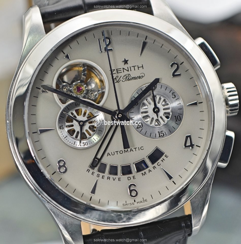 Zenith El Primero Chronograph Mens watch Unisex Steel 03.0510.4021 Replica 2
