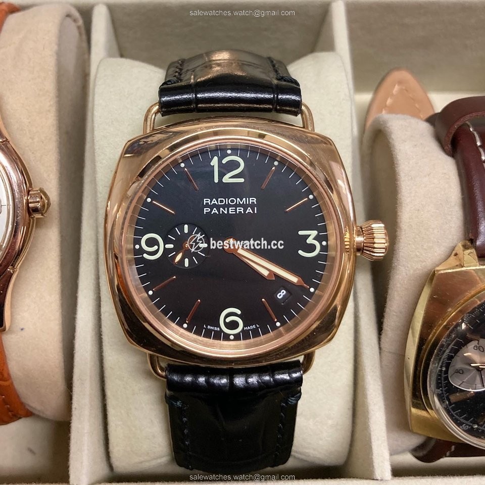 IMG_9085 Panerai Radiomir Mens watch Unisex Automatic Rose gold PAM 00103 Replica 2