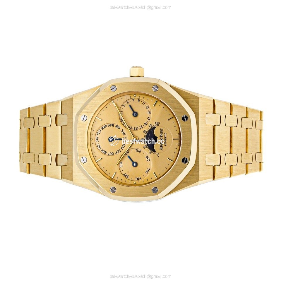 IMG_9085 Audemars Piguet Royal Oak Mens watch Unisex Automatic Yellow gold 25554BA Replica 2