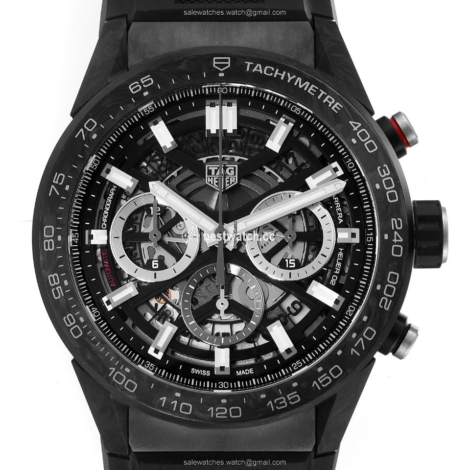 IMG_9085 TAG Heuer Carrera Heuer-02T Mens watch Unisex Automatic Carbon CBG2A91.FT6173 Replica 2