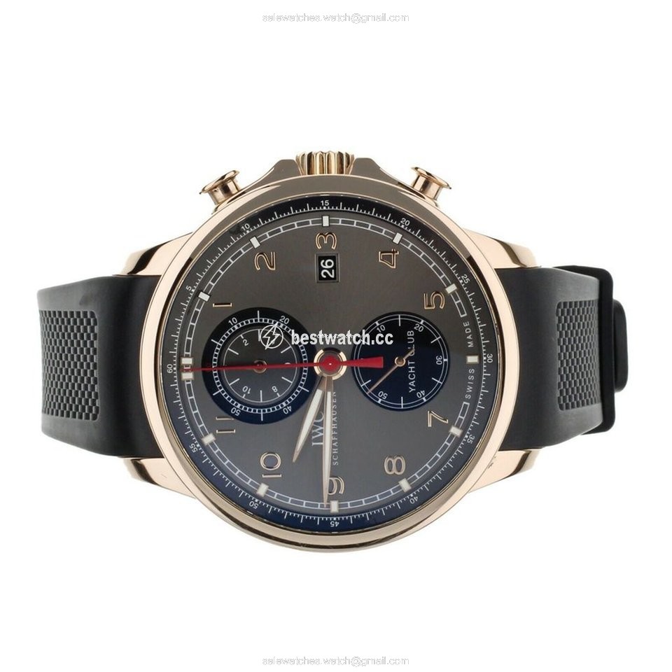 IWC Portuguese Yacht Club Chronograph Mens watch Unisex Automatic Rose gold IW390209 Replica 2