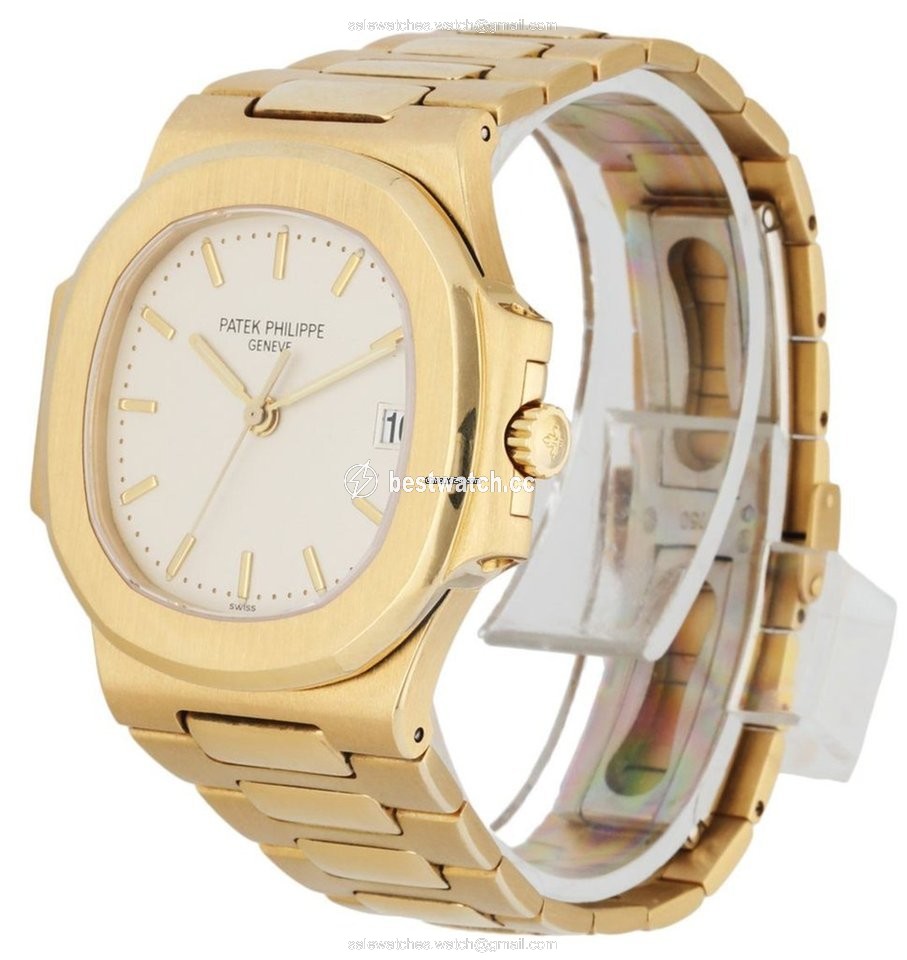 IMG_9085 Patek Philippe Nautilus Mens watch Unisex Automatic Yellow gold 3800J Replica 2