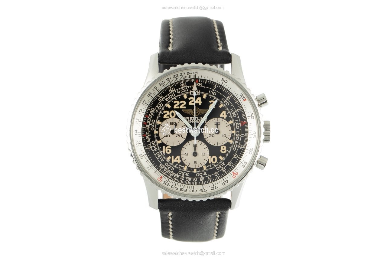 IMG_9085 Breitling Navitimer Cosmonaute Mens watch Unisex Manual winding Steel A12019 Replica 2
