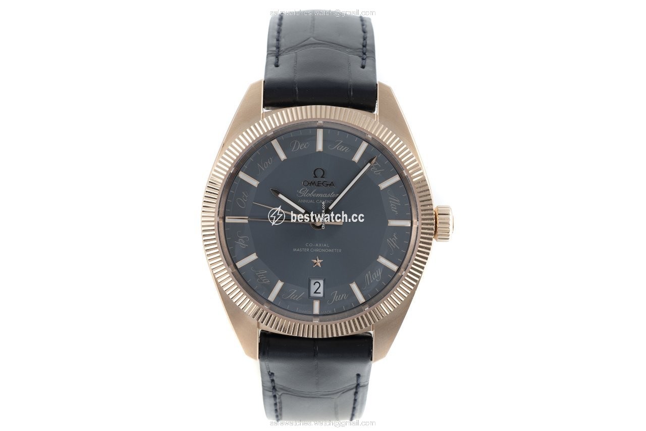 IMG_9085 Omega Globemaster Mens watch Unisex Automatic Red gold 130.53.41.22.03.001 Replica 2