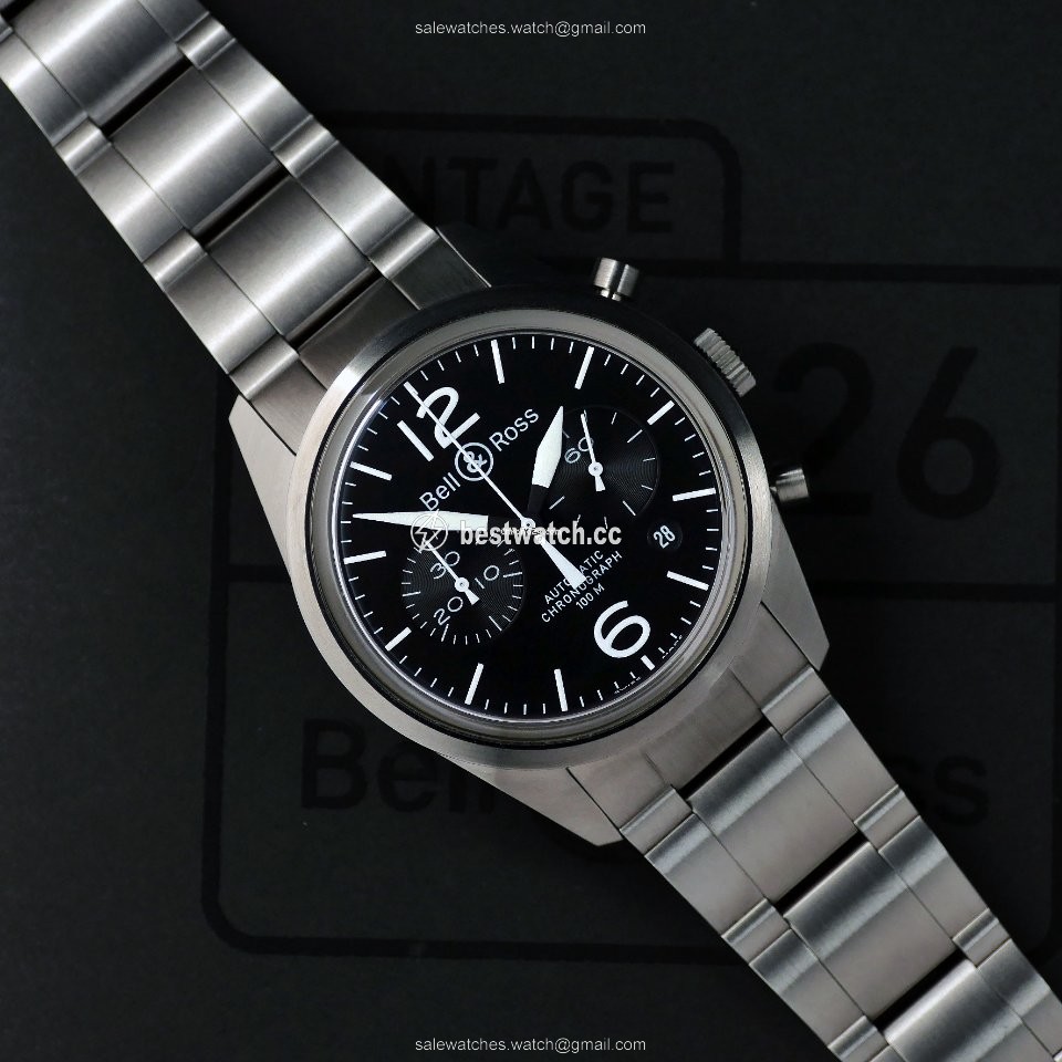 IMG_9085 Bell & Ross BR V1 Mens watch Unisex Automatic Steel BRV126-BL-ST SCA Replica 2