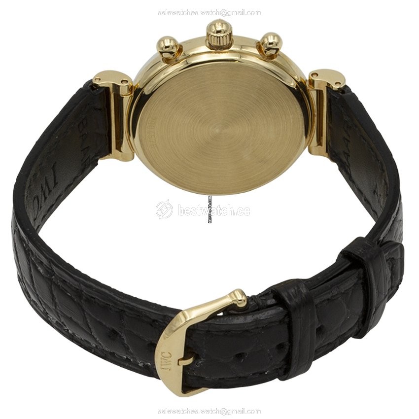 IMG_9085 IWC Da Vinci Chronograph Womens watch Quartz Yellow gold IW373601 Replica 2