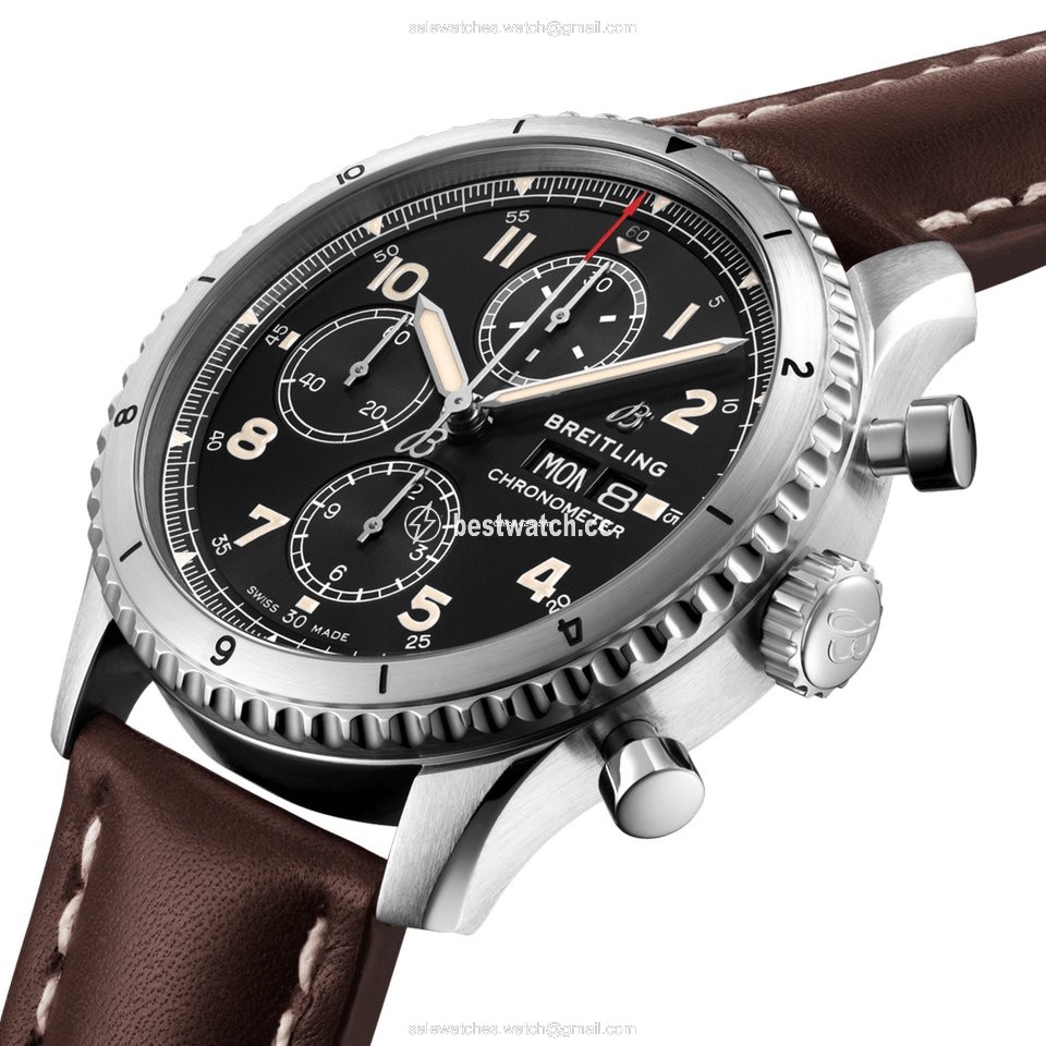 IMG_9085 Breitling Aviator 8 Mens watch Unisex Automatic Steel A13316101B1X4 Replica 2