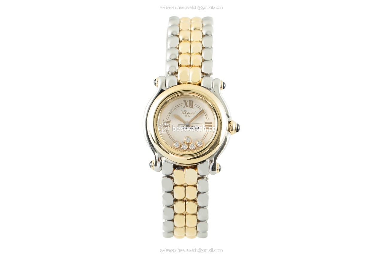 Chopard Happy Sport Womens watch Quartz Gold Steel 27 8251-23 Replica 2