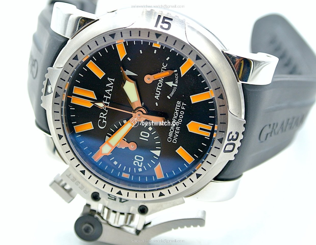 Graham Chronofighter Oversize Mens watch Unisex Automatic Steel 2OVES.B02B.K10B Replica 2