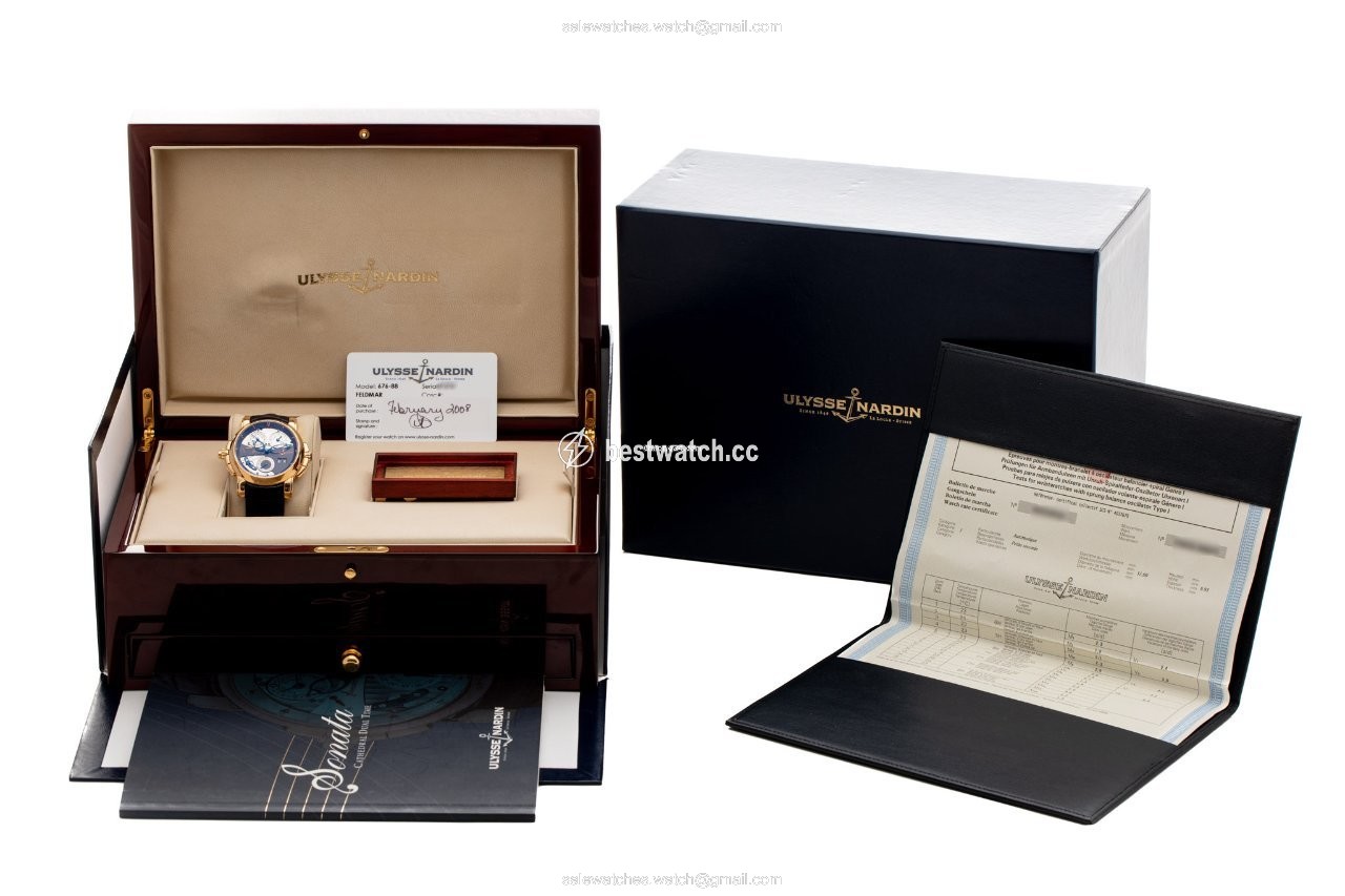 IMG_9085 Ulysse Nardin Sonata Mens watch Unisex Automatic Rose gold 676-88 Replica 2
